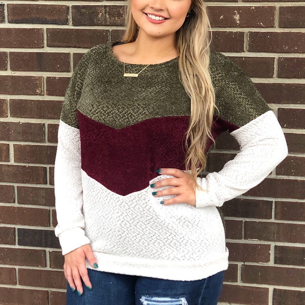 Color block sweater🖤